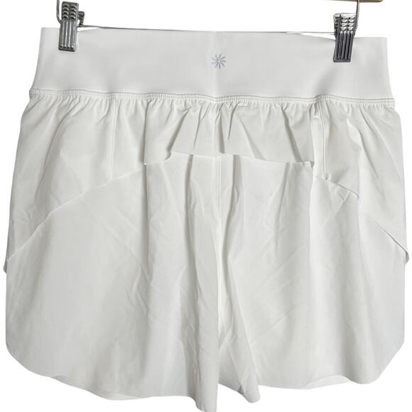 Athleta Crossover Women's Run Shorts White Size Medium - Picture 2 of 6